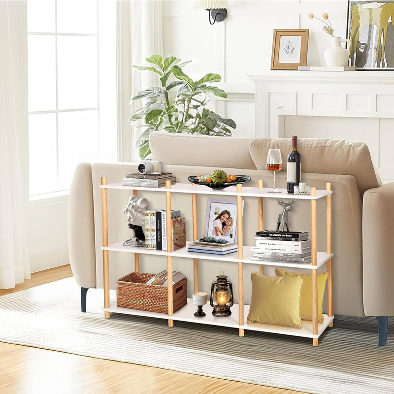 Bookcase Bookshelf 6 Cube Storage Unit Display Low