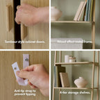 Bookcase Light Wood Effect