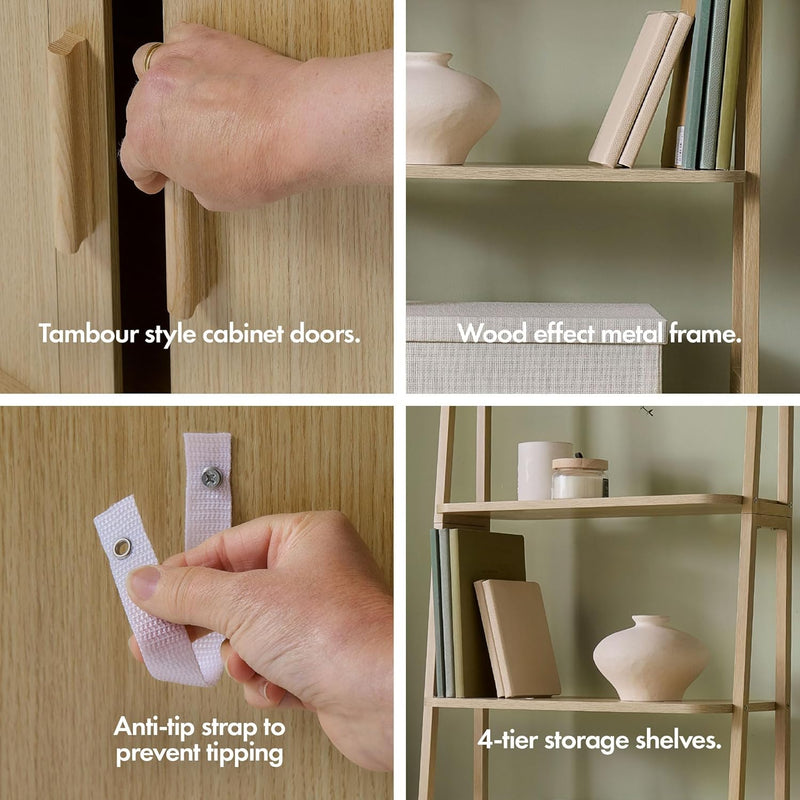 Bookcase Light Wood Effect