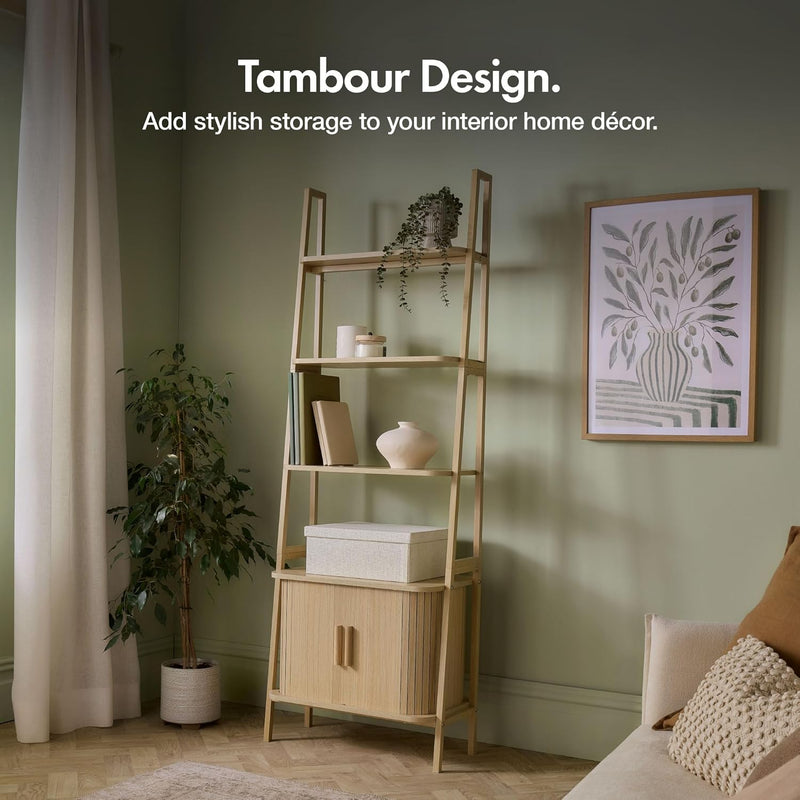 Bookcase Light Wood Effect