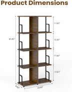Bookshelf 3 Tier Bookcase Room Divider Shelves