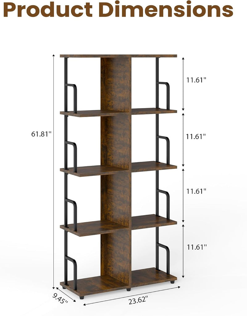 Bookshelf 3 Tier Bookcase Room Divider Shelves