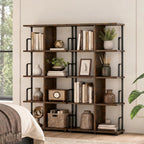 Bookshelf 3 Tier Bookcase Room Divider Shelves