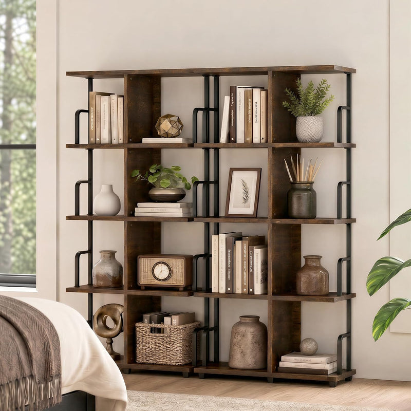 Bookshelf 3 Tier Bookcase Room Divider Shelves