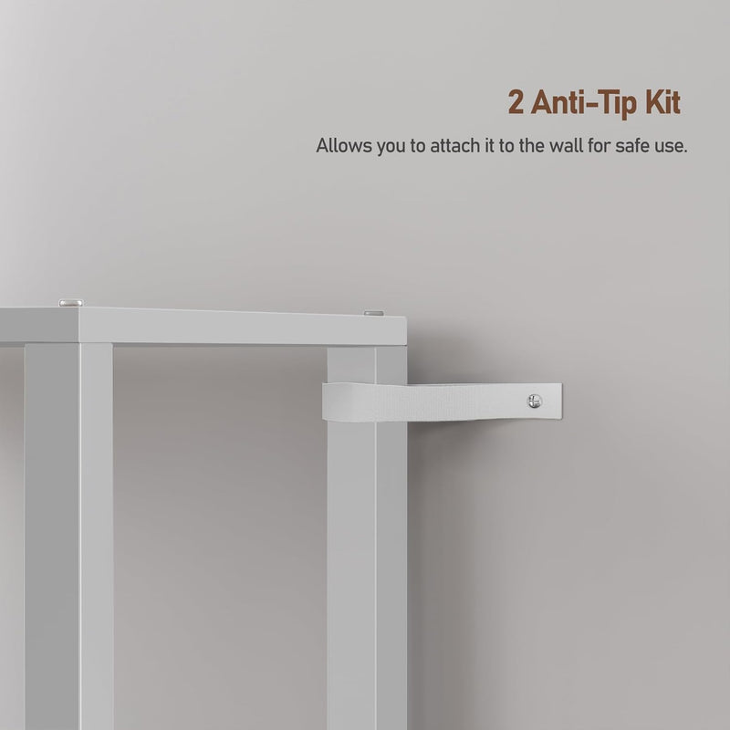 Bookshelf 6-Tier Tall Book Shelf Narrow Bookcase