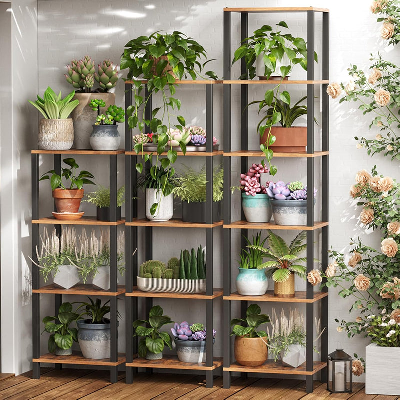 Bookshelf 6-Tier Tall Book Shelf Narrow Bookcase