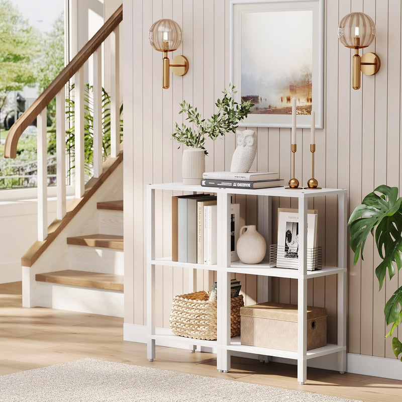 Bookshelf 6-Tier Tall Book Shelf Narrow Bookcase