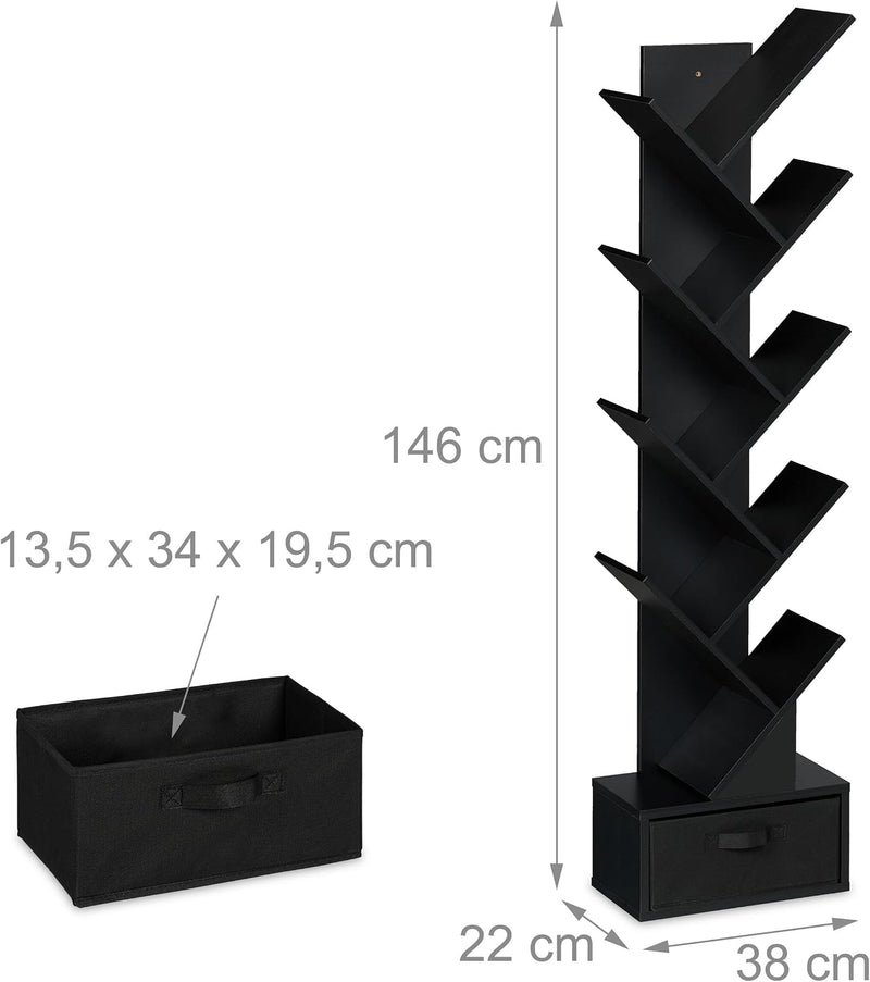 Bookshelf 9-Tier Bookcase