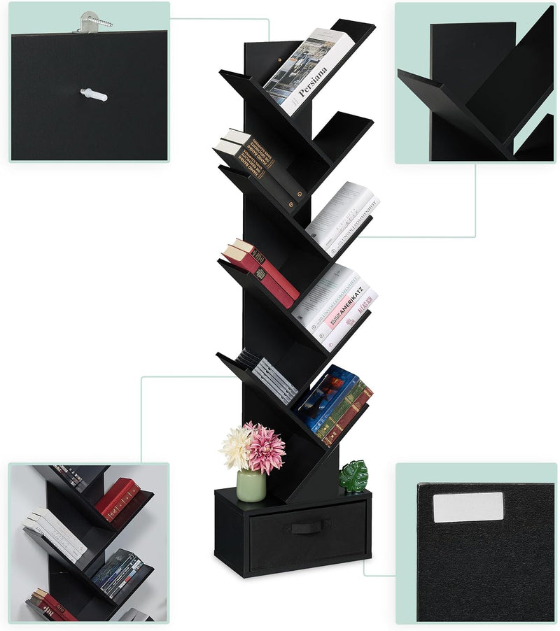 Bookshelf 9-Tier Bookcase