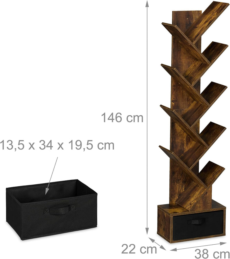Bookshelf 9-Tier Bookcase