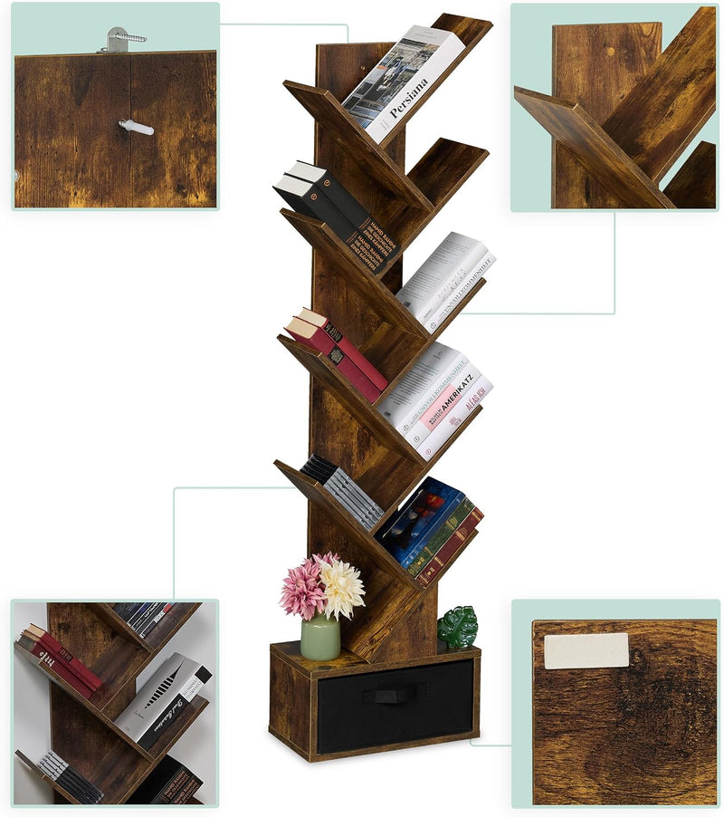 Bookshelf 9-Tier Bookcase