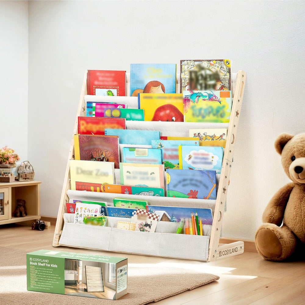 Bookshelf for Kids' Rooms Children's Bookcase Display Rack