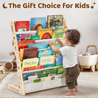Bookshelf for Kids' Rooms Children's Bookcase Display Rack