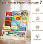 Bookshelf for Kids' Rooms Children's Bookcase Display Rack