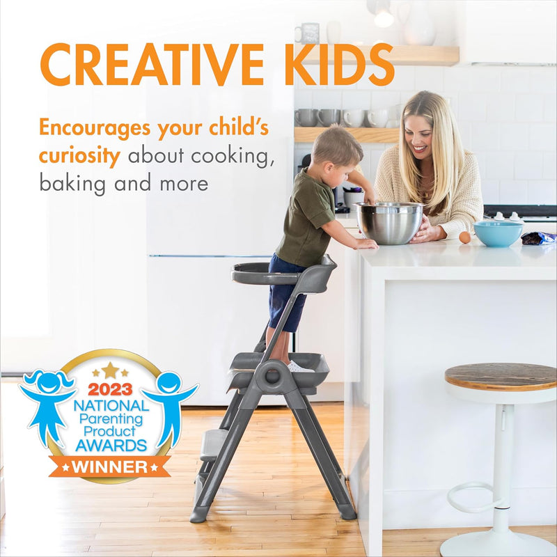 Pivot Toddler Tower Folding Step Stool for Kids