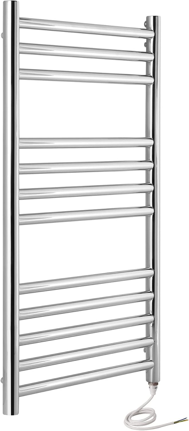 Boston Electric Heated Towel Rail Stainless Steel Radiator
