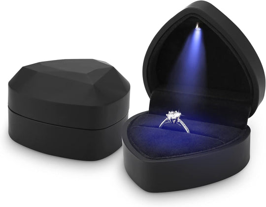 Box with LED Light Jewellery Gift Engagement Creative
