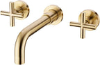 Brass Concealed Wall Mounted Bathroom Basin Sink Mixer