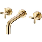 Brass Concealed Wall Mounted Bathroom Basin Sink Mixer