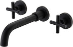 Brass Concealed Wall Mounted Bathroom Basin Sink Mixer