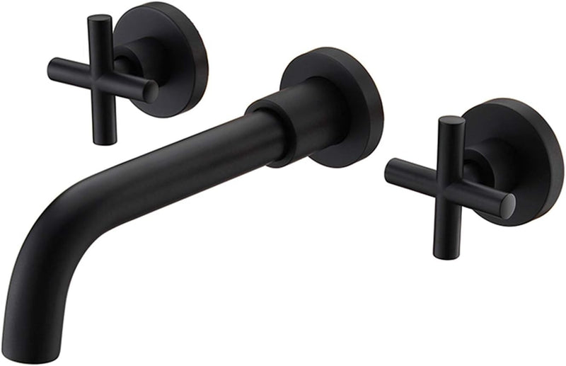 Brass Concealed Wall Mounted Bathroom Basin Sink Mixer