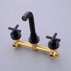 Brass Concealed Wall Mounted Bathroom Basin Sink Mixer