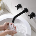 Brass Concealed Wall Mounted Bathroom Basin Sink Mixer