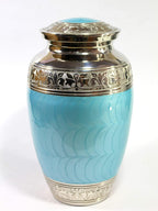Brass Cremation Urn Memorial Human Ashes Container Jar