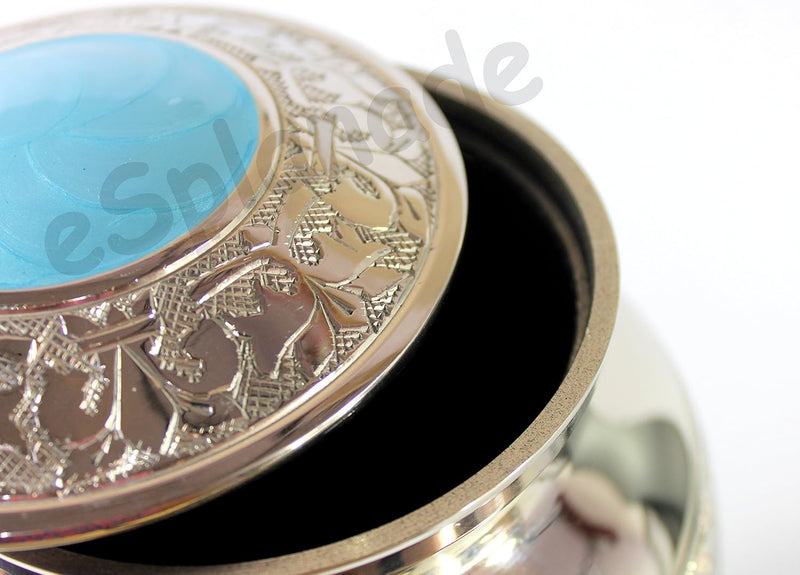 Brass Cremation Urn Memorial Human Ashes Container Jar