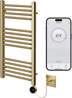 Brass Electric Wifi Towel Rail 400MM