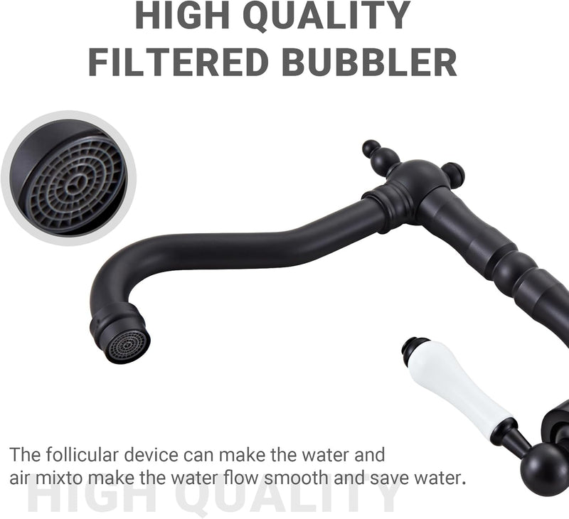 Brass Kitchen Sink Faucet Single Handle Bar