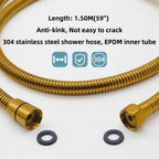 Brass Shower Head with Slide Bar Kit Wall