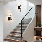 Brass Wall Lights Modern Lamps with Linen Fabric (Set of 2)