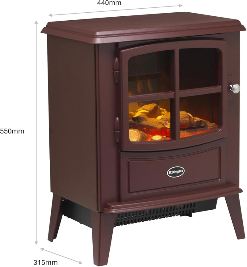 Brayford Optiflame Freestanding Electric Stove Free Standing