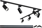 Brightened Track Lighting Heads and Rails Kit 20W