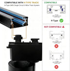 Brightened Track Lighting Heads and Rails Kit 20W