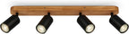 Briloner Ceiling Light Vintage Swivelling Wooden Base Socket