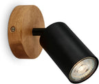 Briloner Ceiling Light Vintage Swivelling Wooden Base Socket