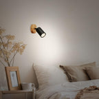 Briloner Ceiling Light Vintage Swivelling Wooden Base Socket
