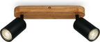 Briloner Ceiling Light Vintage Swivelling Wooden Base Socket