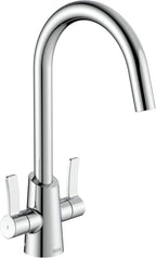 Bristan Acorn Kitchen Tap Swivel Spout Two Lever