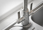Bristan Acorn Kitchen Tap Swivel Spout Two Lever