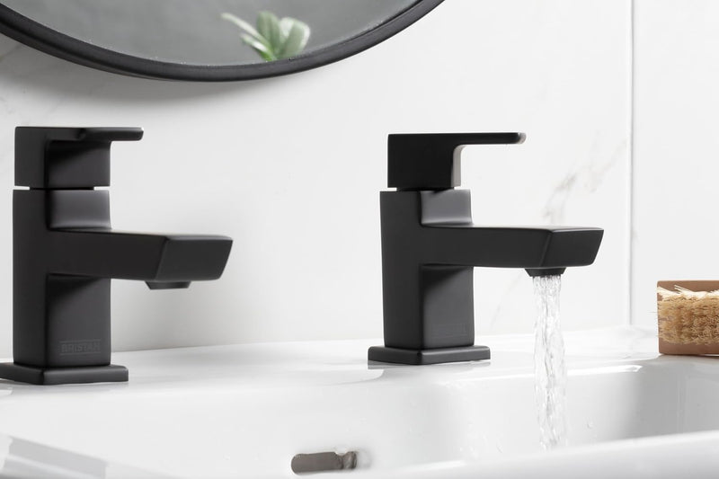 Bristan Cobalt Basin Pillar Taps