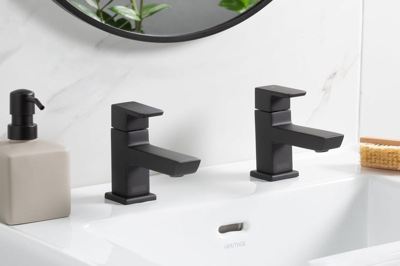 Bristan Cobalt Basin Pillar Taps