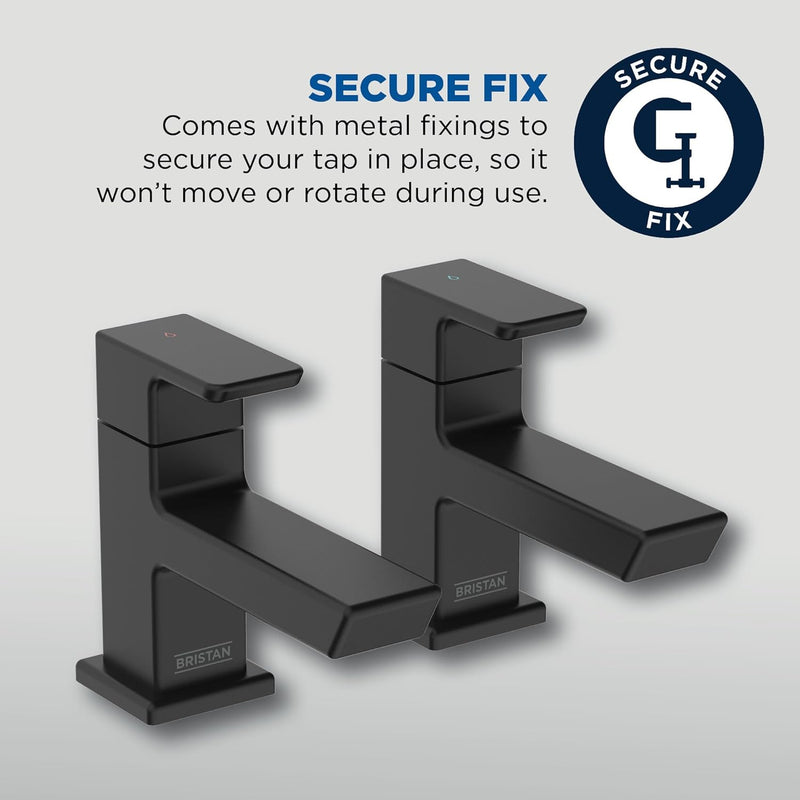 Bristan Cobalt Basin Pillar Taps