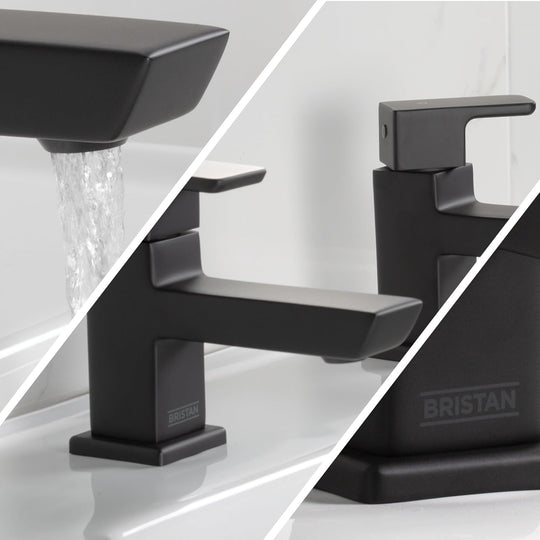 Bristan Cobalt Basin Pillar Taps