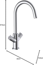 Bristan Fern Kitchen Tap Swivel Spout Two Handle