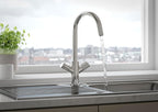 Bristan Fern Kitchen Tap Swivel Spout Two Handle
