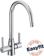Bristan Monza Kitchen Tap Swivel Spout Two Lever