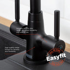 Bristan Monza Kitchen Tap Swivel Spout Two Lever